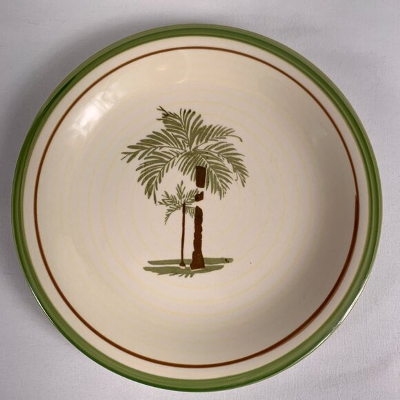 Mainstays Palm Villa Salad Plates Lot of 3 Palm Trees - Picture 5 of 12